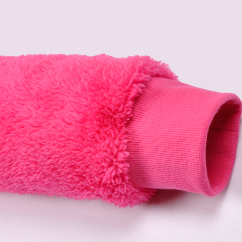Kvinder hot pink Onesie pyjamas med hætte med dyreører