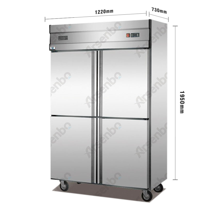 Stående fryser og køleskab til kommerciel køkkendrik, restauranter og hoteller