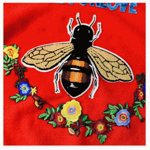 Brugerdefineret design Computer Strik Bee-breve og blomst patchwork kvinder sweater