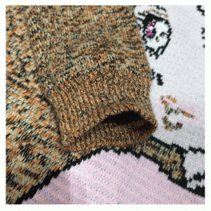 OEM \u0026 ODM Custom Design Uld Pretty Intarsia Pullover Sweater Strikket