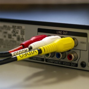 3-mand RCA til 3-mand RCA kompositvideo Audio A / V AV-kabel forgyldt