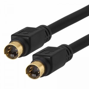 S-Videokabel Guldbelagt (SVHS) 4-PIN SVideo-ledning