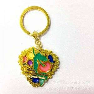 P063 hjerte nøglekæde gelé maling