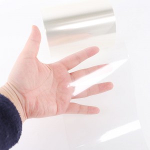 Høj kvalitet 0,1 mm vandtæt ultratynde PET-plastfolie til udskrivning eller foldningskasseforsegling
