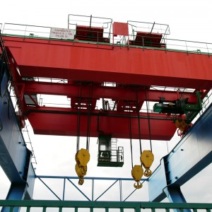 Dobbelt bjælke kran med dobbelt vogn