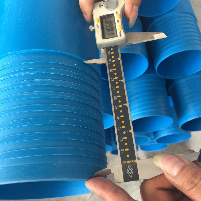 Højtryksblå farve PVC foringsrør til vandbrønd