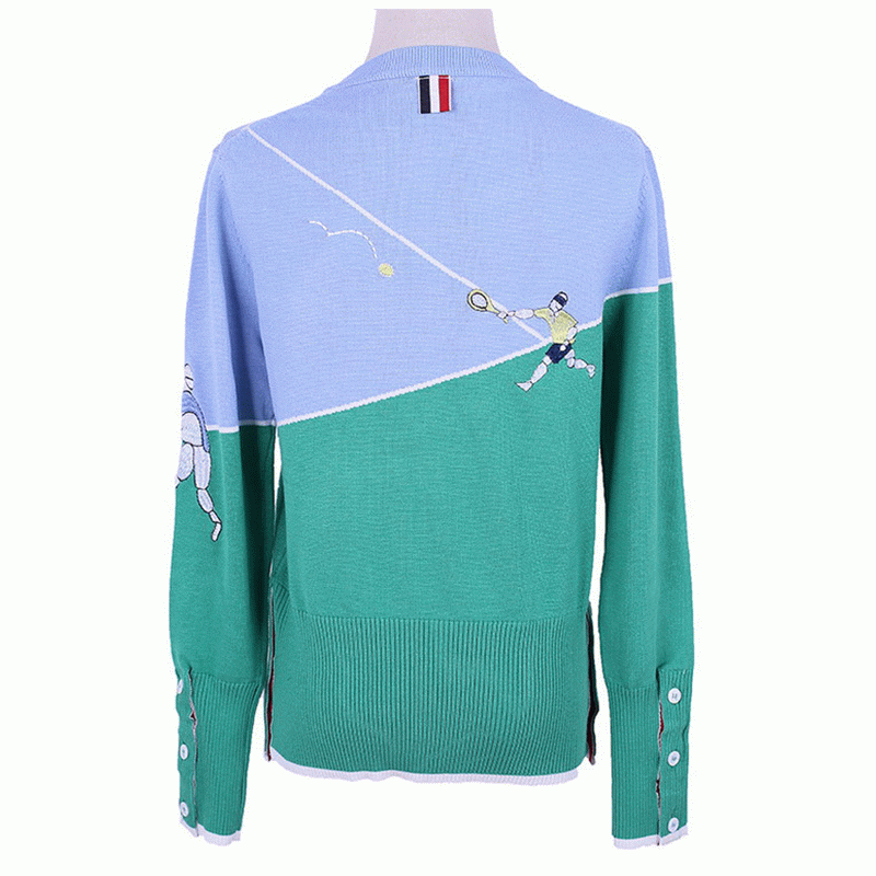 Tilpasset OEM Design Broderet Pullover Strikket Sweater Mænd