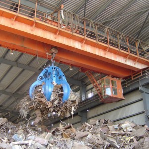 Dobbelt bjælke overhead kran med grab