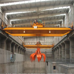 Dobbelt bjælke overhead kran med grab