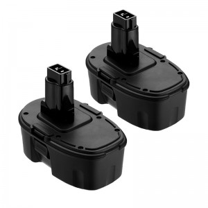Ni-Mh 18V 2000mAh udskiftningsbatteri, trådløs drill til Dewalt DC9096, DC725, DE9095