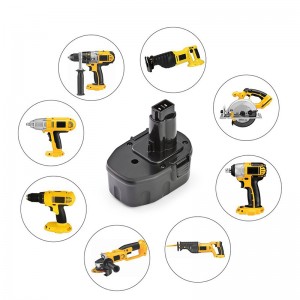 Ni-Cd 1500mAh 14.4V genopladelige borebatterier udskiftning til Dewalt el-værktøj