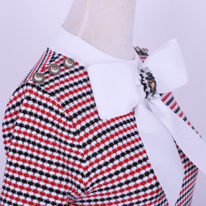 Sommer Fit Big Butterfly Knot Stripe Plaids Kvinder Bodycon Sweater kjole