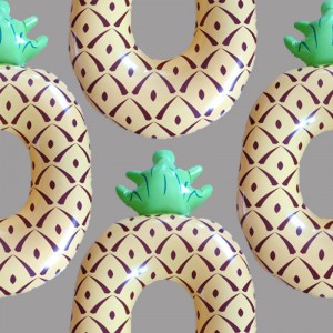 Oppustelig ananas pool-svømmer