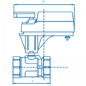 VF1 ... serie elektrisk kontrolkugleventil