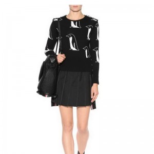 Damer Uld Penguin Mønster Tassel Fringe Pullover Sweaters