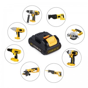 Li-ion 1500mAh 12V trådløs drillbatteripakke til Dewalt DCB120, DCB121