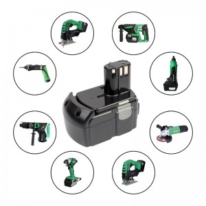 Online batteridrevne værktøjsbatterier Shop 18V 3000 mAh Li-ion batteri til Hitach BCL1830, EBM1830