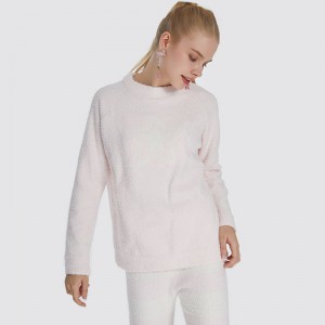 Elastisk mikrofiber fleece pyjamas sæt til kvinder