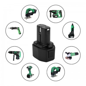 Til Hitachi EB7, EB7B, EB7G Ni-Cd 7.2V 1300mAh Driftsfrie batterier