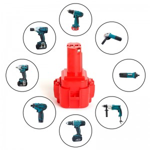 Ni-Mh 9.6V 3000mAh udskiftningsbatteri til Makita 6909DW, 6909DWA en bor