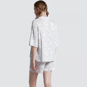 Kvinder Printed Viscose Short Pant Pyjamas sæt