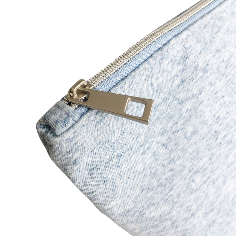 Naturlig og genanvendt fiber lynlås kosmetisk taske