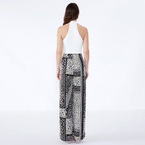 Kvinder bukser stribet plet moderne afslappet brugerdefinerede Palazzo bukser