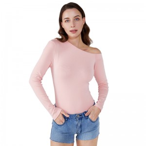 One Shoulder Vintage Chiffon Kvinder Toppe Langærmet bluse JCGJ190315010