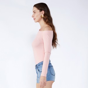 One Shoulder Vintage Chiffon Kvinder Toppe Langærmet bluse JCGJ190315010