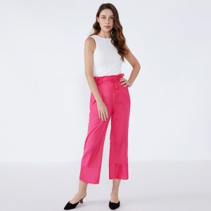 Ærmeløs kvinder Hvid modedesign Ladybluse Rumænsk skræddersyning Skæring af bomuldsbluse