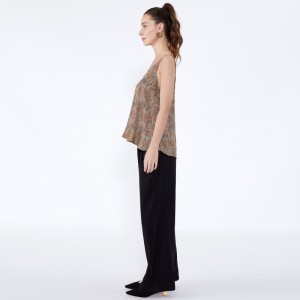 Seneste design Loose Streetwear Dame Bukser Sort Frakke JSDJ2516