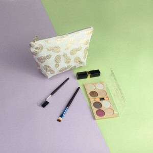 Twill 100% ananasfiber varm sælgende kosmetikpose