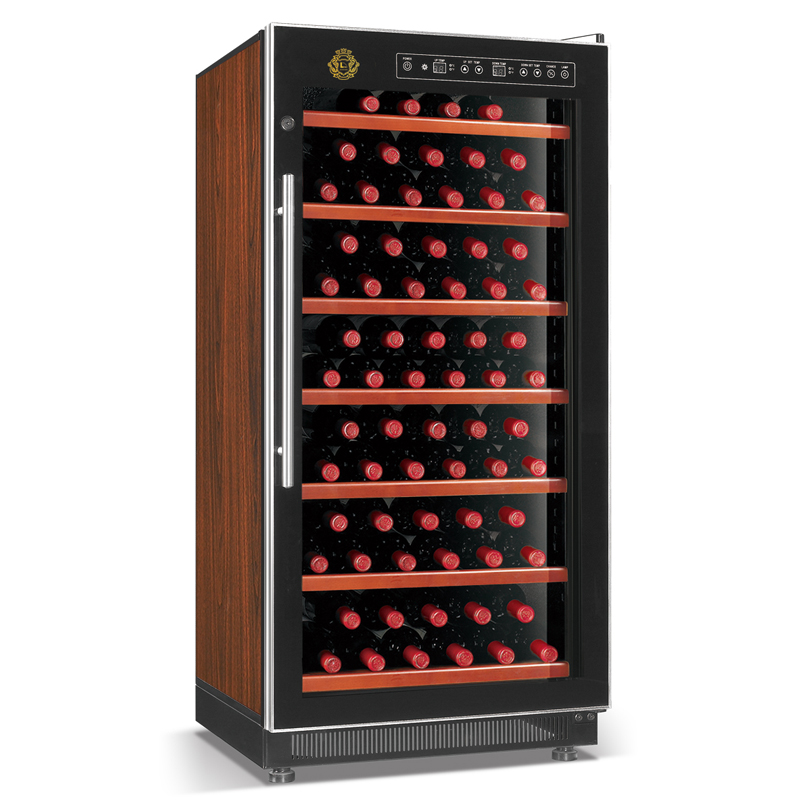 Pretty glory serie højeffektiv kompressor vin køler frostfrit120W luftkøling vin køler