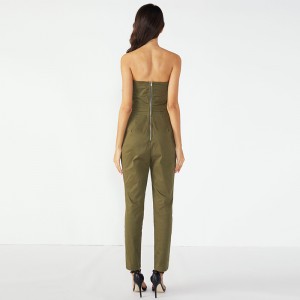 Fitness Off Shoulder Sexet Bodycon Jumpsuit til kvinder