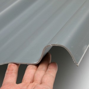 T940 Grey High Peak ASA PVC UPVC tagflise trapezformet korrugeret tagplade