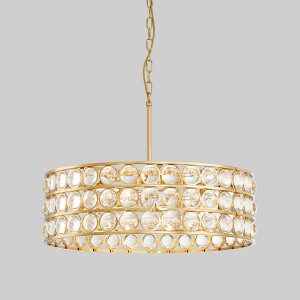 Nyt nordisk moderne metalglas Luksushjem Hotel Chandelier Km2136