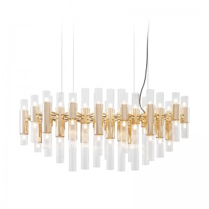 Ny moderne luksusglas Hall Restaurant Chandelier Km2137