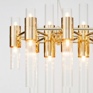 Ny moderne luksusglas Hall Restaurant Chandelier Km2137