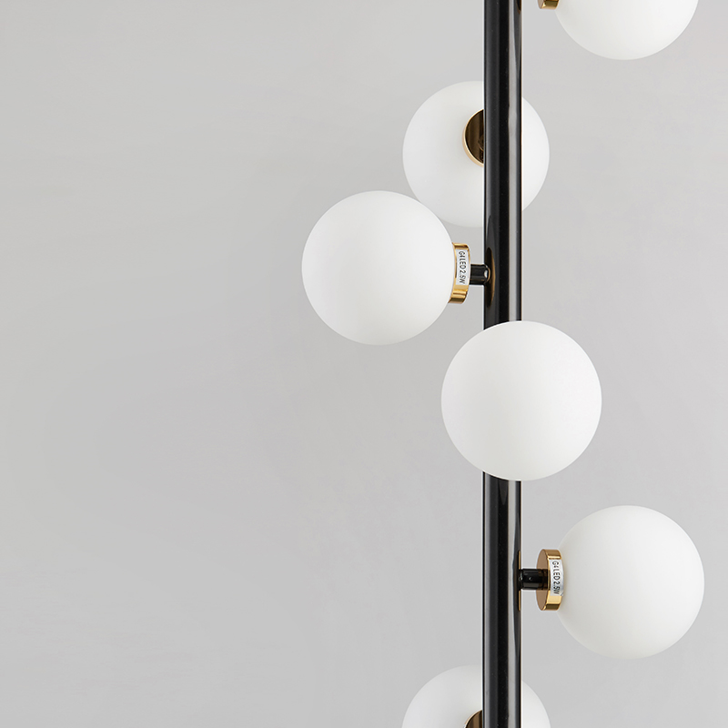 Ny moderne minimalistisk atmosfære Metalglas lysekrone Km2135