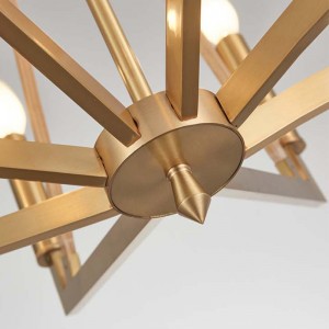 Simple Creative Wood Iron Hotel Home Lysekrone Km2122