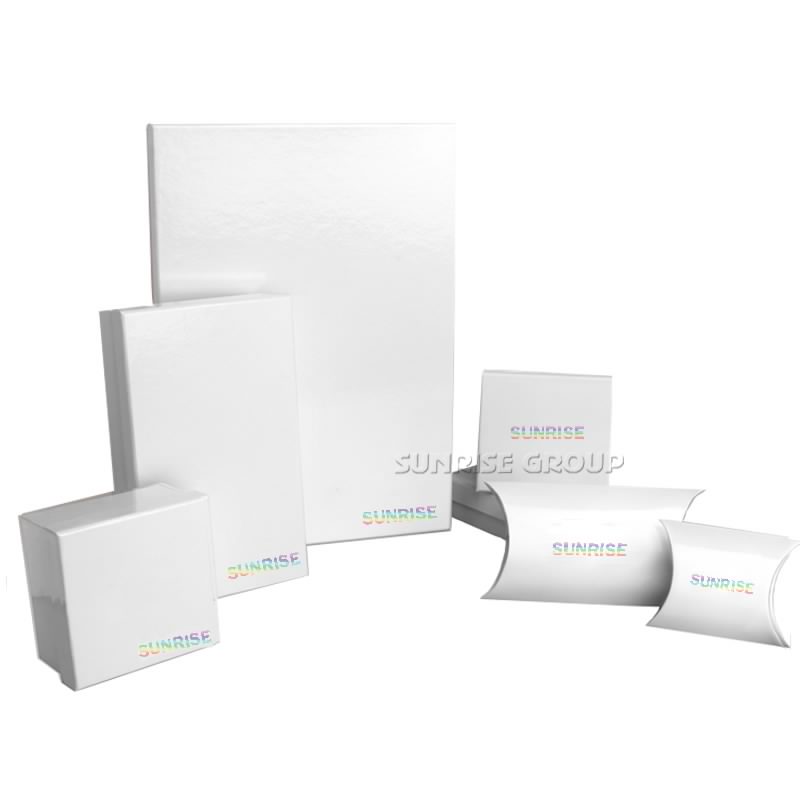 Luksus Klar papir ren hvid emballage gaveæske med brugerdefineret logo