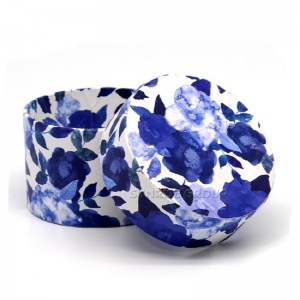 Tilpasset Logo Håndlavet Luksus Rundt Lys Gavepakkeboks