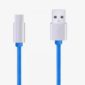 Nylon Briaded Datakabel Type-C til USB
