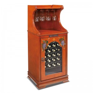 Ancient stil massivt træ vinkøler unikke moderigtige vinkælder 5-22 ℃