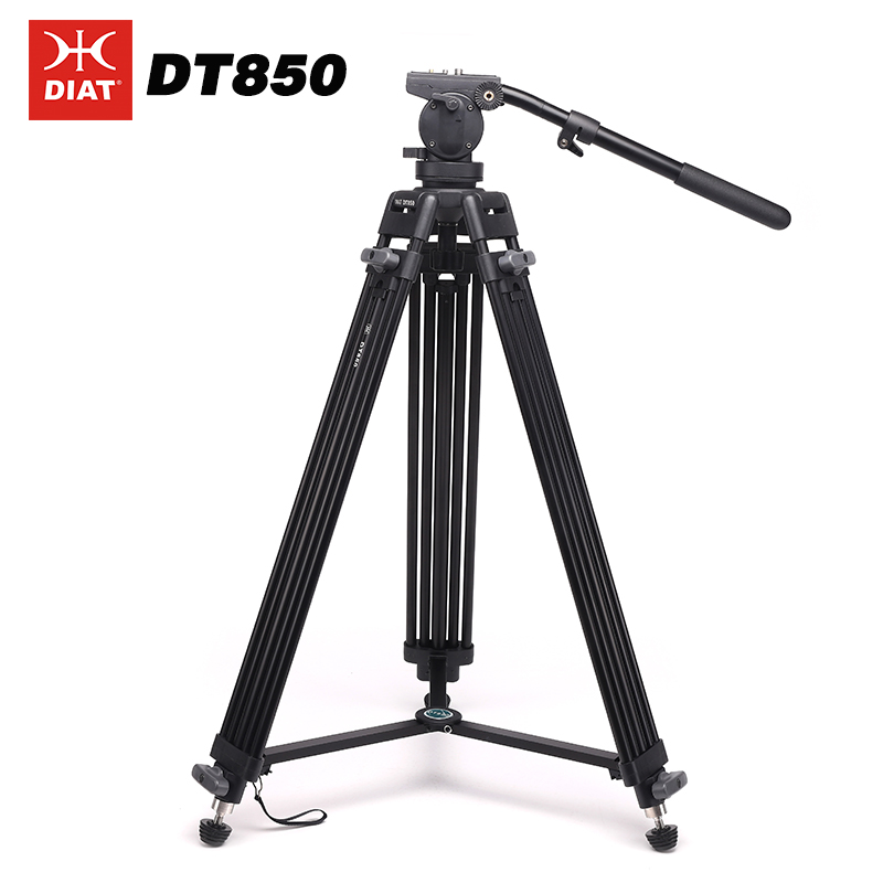 DIAT DT850 Stativ af høj kvalitet, stativ i høj kvalitet, til professionelt optagelse af videokamerastativ