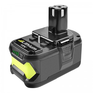 Ryobi P105, P106, P107, P108i 18V 3000mAh Li-ion-udskiftningsbatterier Batterier, der ikke er udstyret
