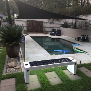 Hot Sale Udemøbler USB-telefonoplader Solar Powered Smart Metal Bench