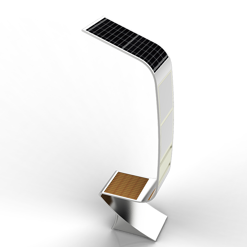 Mest populære Smart Solar Street Advertising Træmøbler Bænk med metalramme