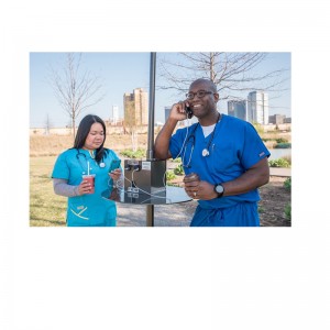 Mode design samfund Parker Solar udendørs mobiltelefon opladningsstation