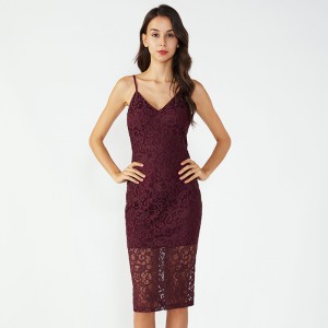 Blonder Stof Balochi Kvinder Nat Sexet gennemsigtig kjole